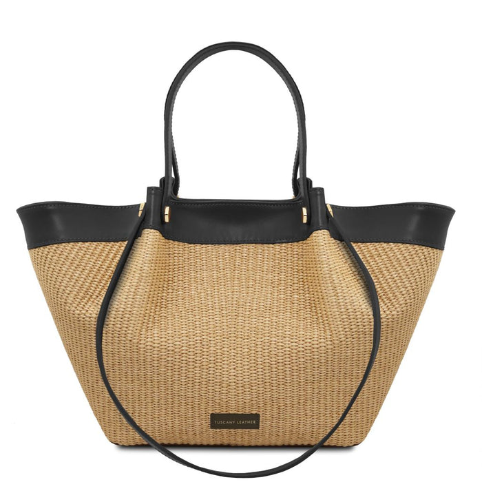 Soleil - Raffia shopping bag (TL142567)