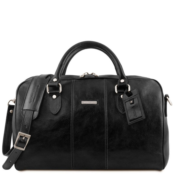 Lisbona - Travel Leather Duffle Bag - Small Size (TL142441)
