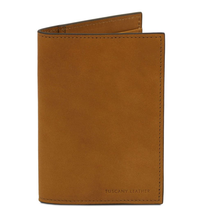Leather passport cover (TL142605)
