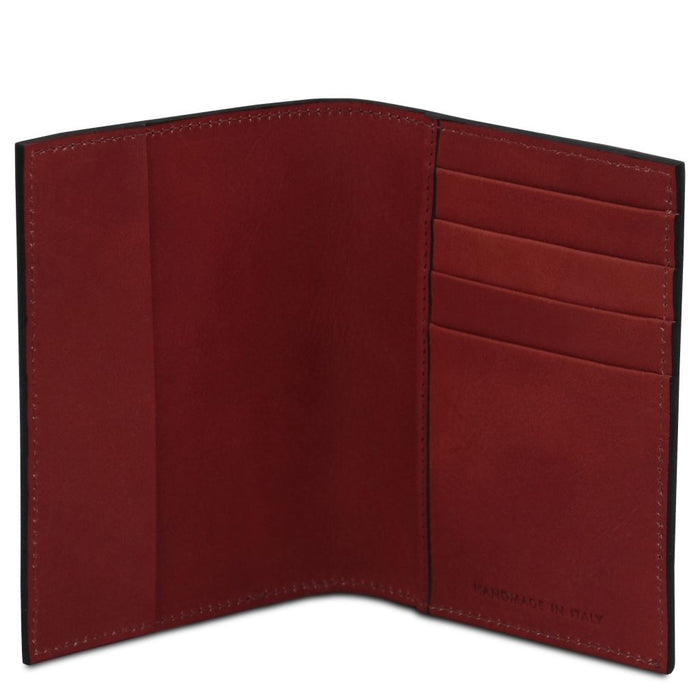Leather passport cover (TL142605)