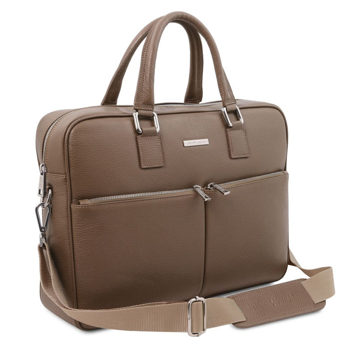 Treviso - Leather laptop briefcase (TL142546)