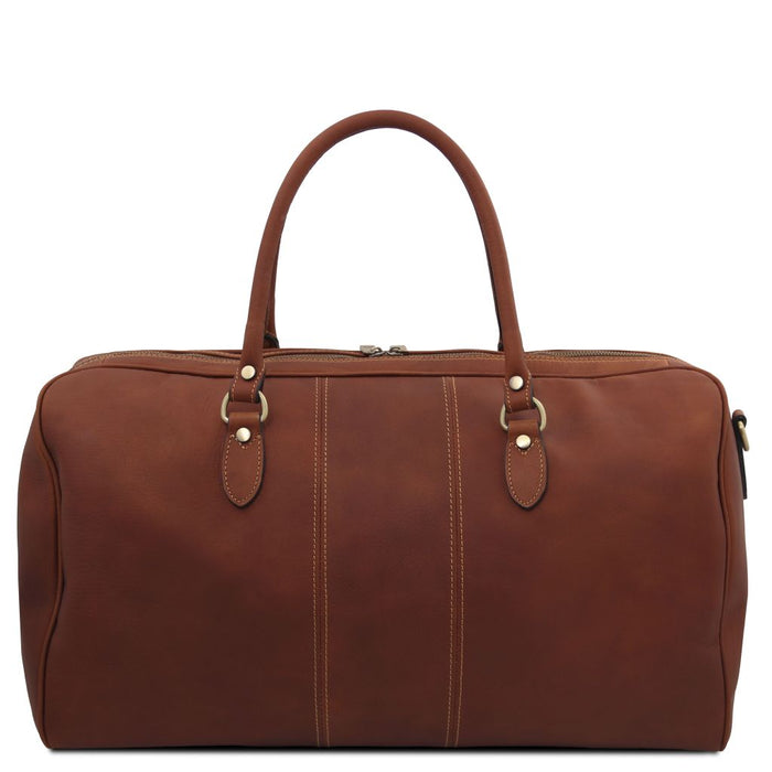 Lisbona - Travel leather duffle bag - Large size (TL142557)
