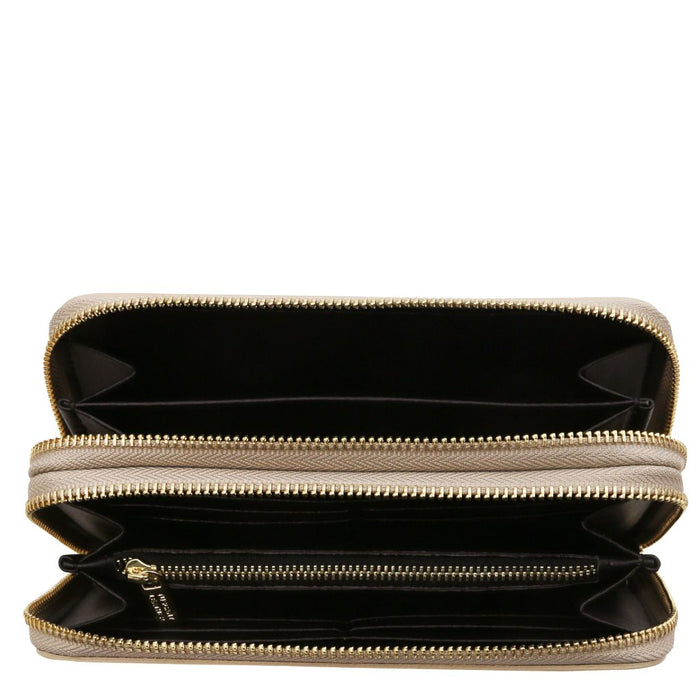 Gaia - Double Zip Around Leather Wallet (TL142343)