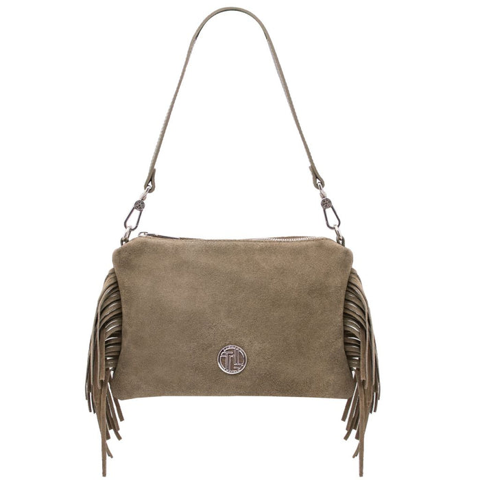 Nomade - Suede Leather Fringe Clutch (TL142495)