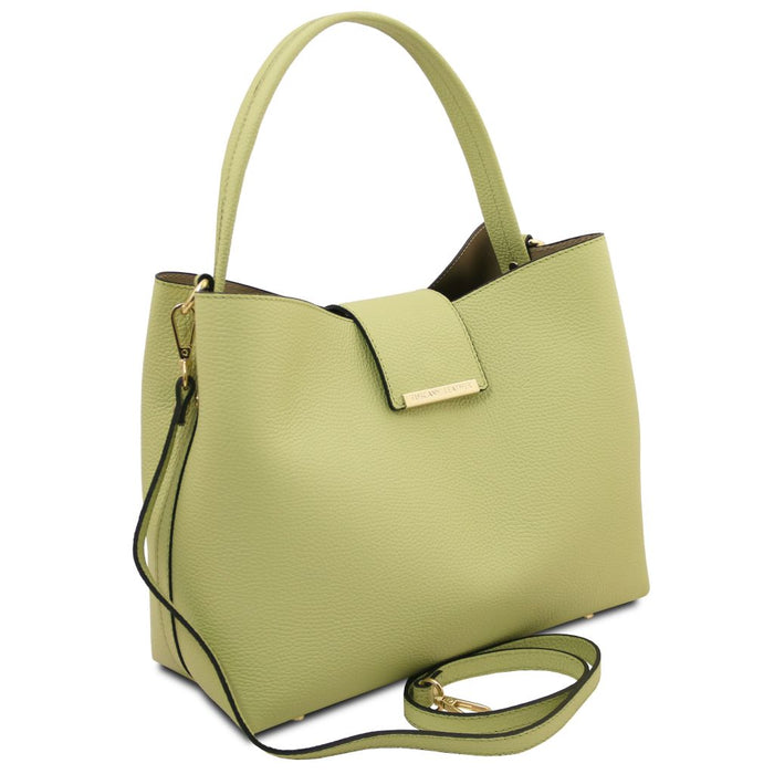 Clio - Leather secchiello bag