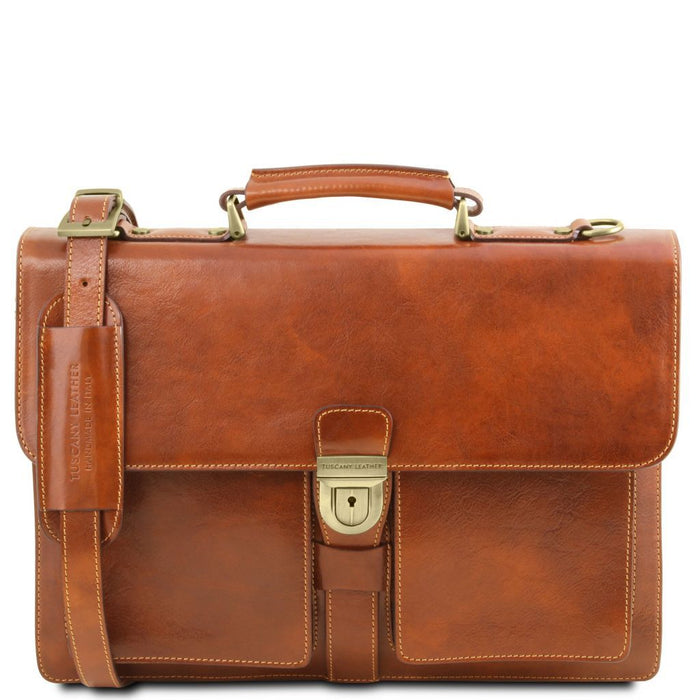 Assisi - Leather Briefcase 3 Compartments (TL141825)