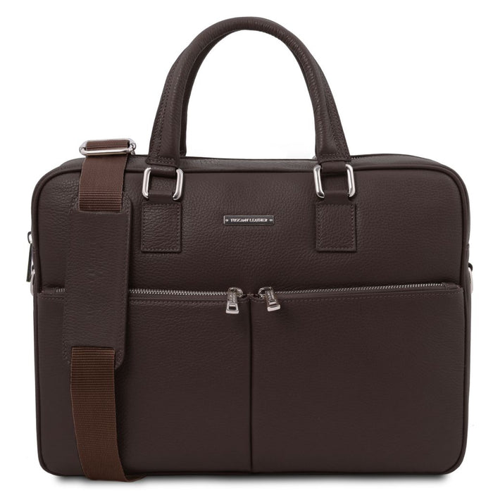 Treviso - Leather laptop briefcase (TL142546)