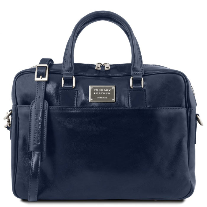 Urbino - Leather Laptop Briefcase With Front Pocket (TL141241)