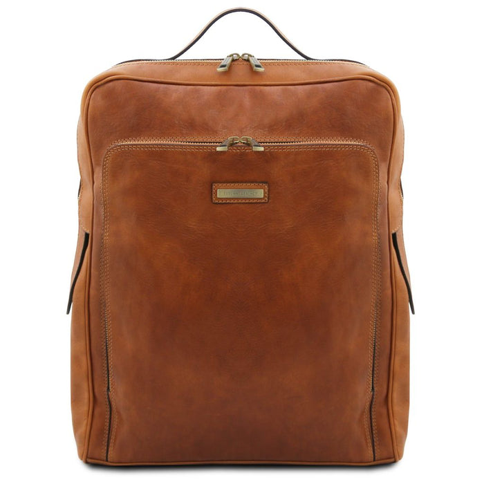 Bangkok - Leather Laptop Backpack - Large Size (TL142336)