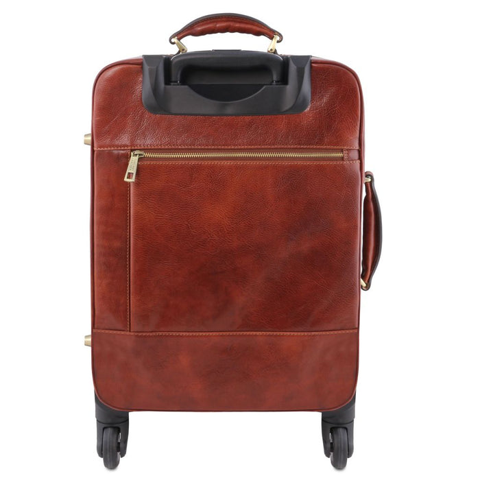 TL Voyager - 4 Wheels Vertical Leather Trolley (TL141911)