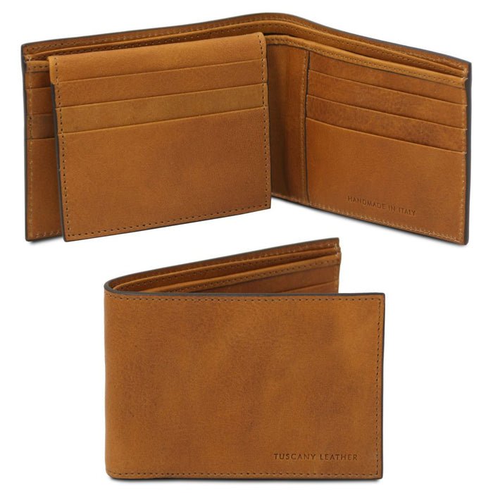 Exclusive 3 fold leather wallet for men (TL142589)