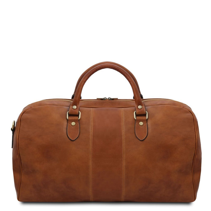 Lisbona - Travel Leather Duffle Bag - Large Size (TL141657)