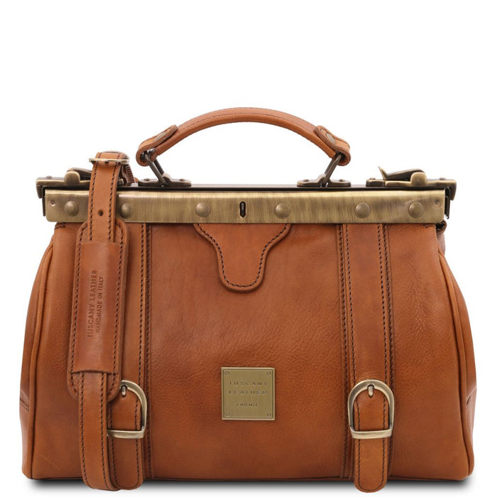Monalisa - Doctor Gladstone Leather Bag With Front Straps (TL10034)