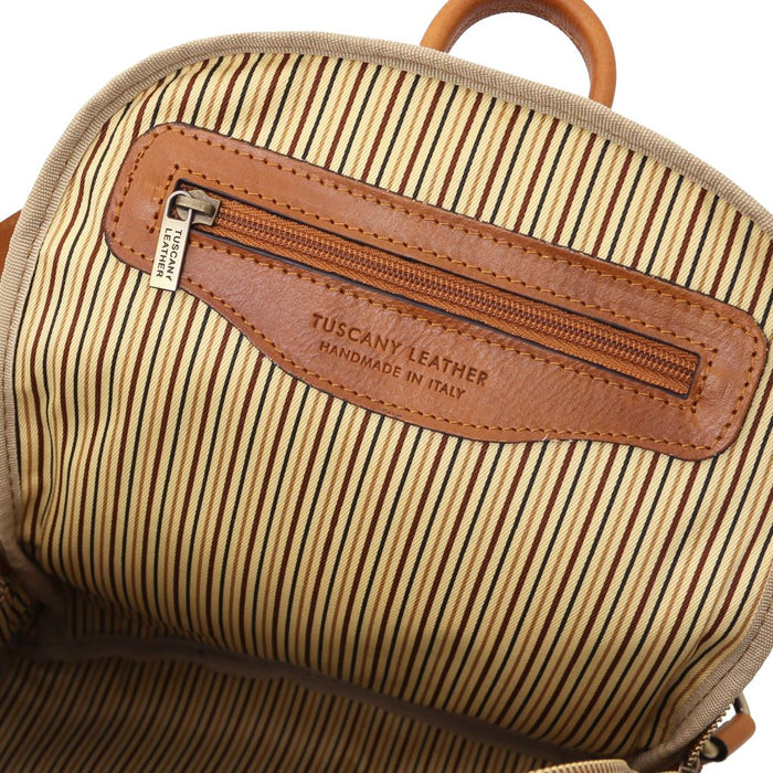 Canberra - 2 Compartments Leather Backpack (TL142460)