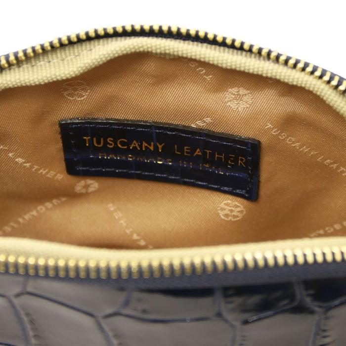 Vera - Croc Print Leather Toiletry Case (TL142514)