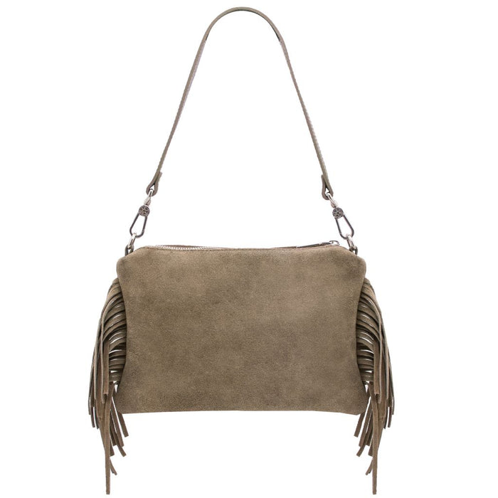 Nomade - Suede Leather Fringe Clutch (TL142495)