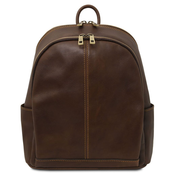 Canberra - 2 Compartments Leather Backpack (TL142460)