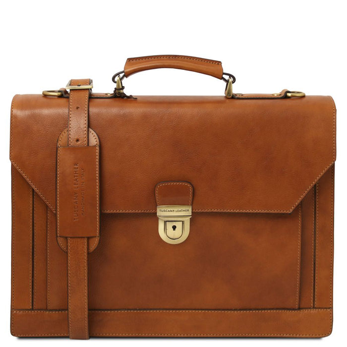 Cremona - Leather Briefcase 3 Compartments (TL142448)