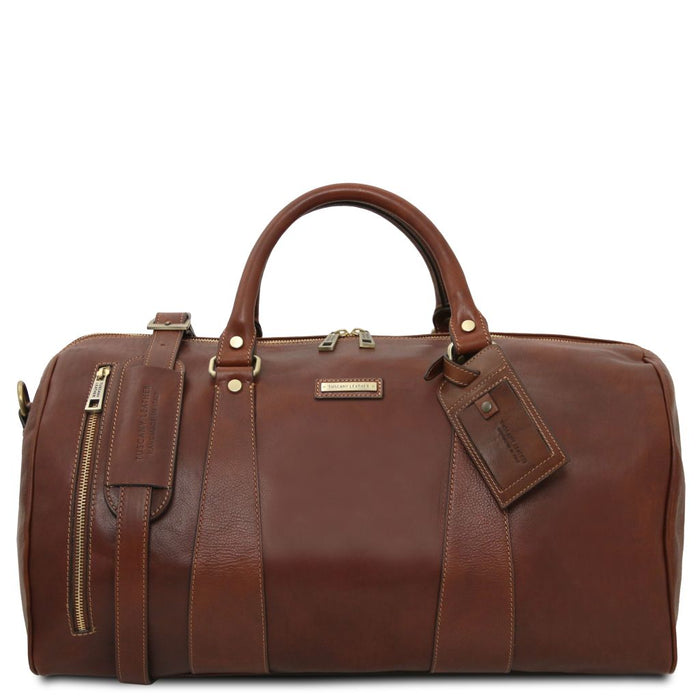 TL Voyager - Travel Leather Duffle Bag - Large Size (TL141794)