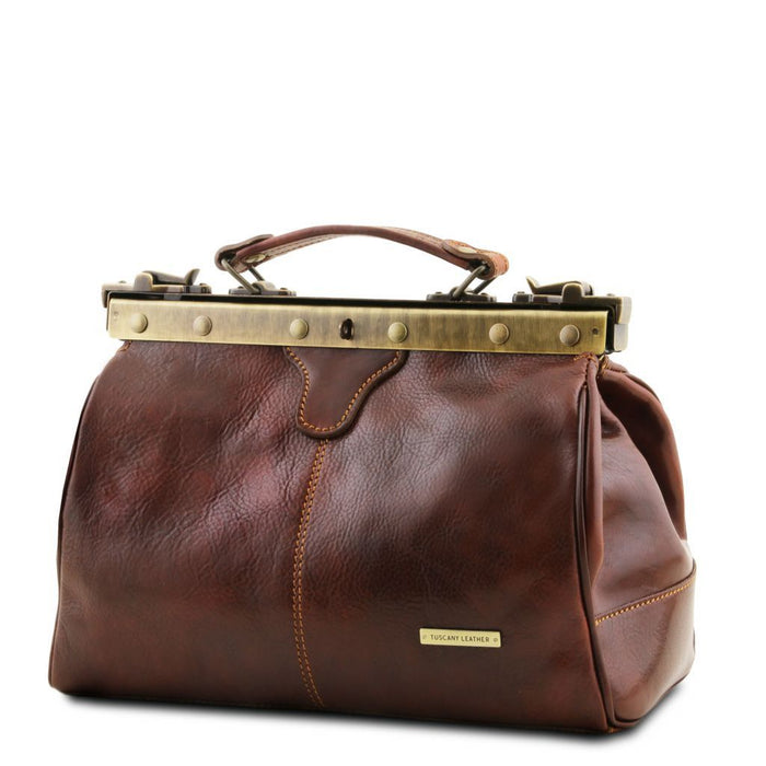 Michelangelo - Doctor Gladstone Leather Bag (TL10038)