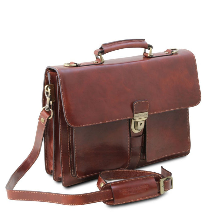 Assisi - Leather Briefcase 3 Compartments (TL141825)