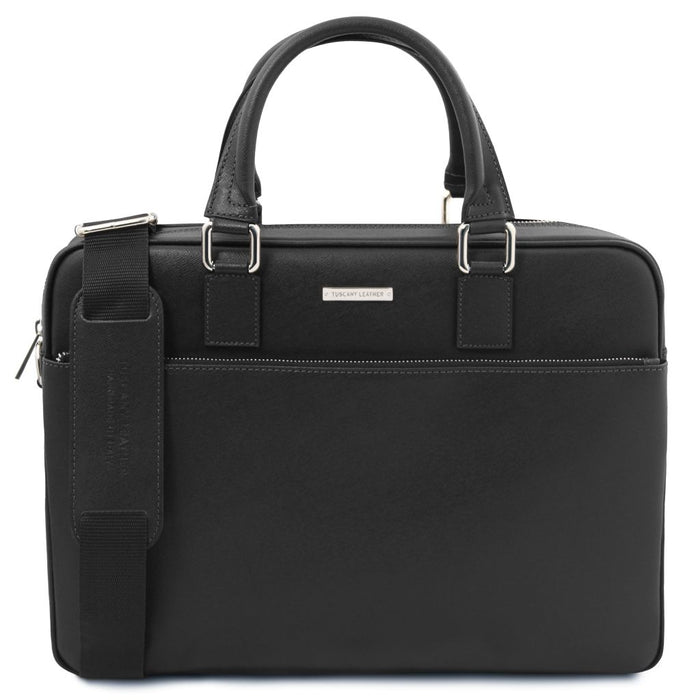 Torino - Saffiano leather laptop briefcase (TL142551)