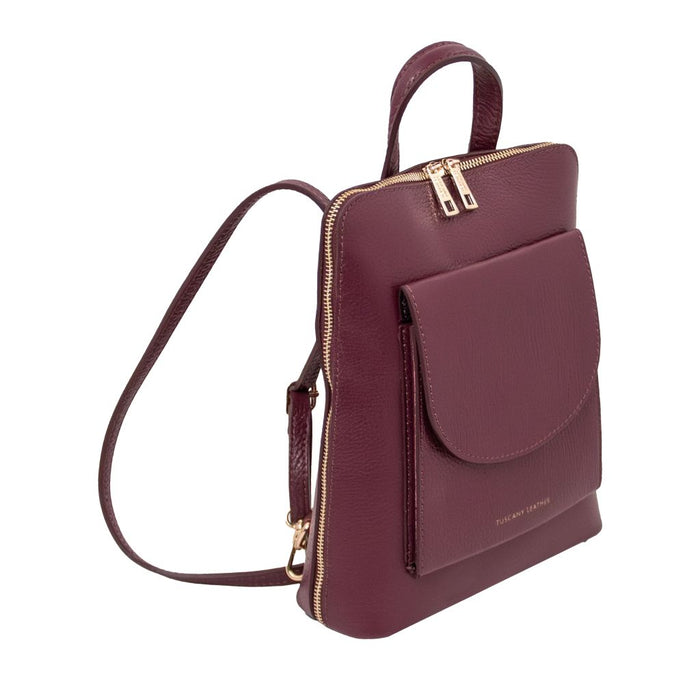 Tl Bag - Small Leather Backpack For Women (TL142092)
