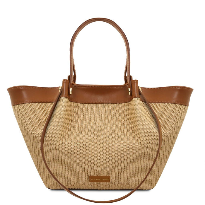 Soleil - Raffia shopping bag (TL142567)