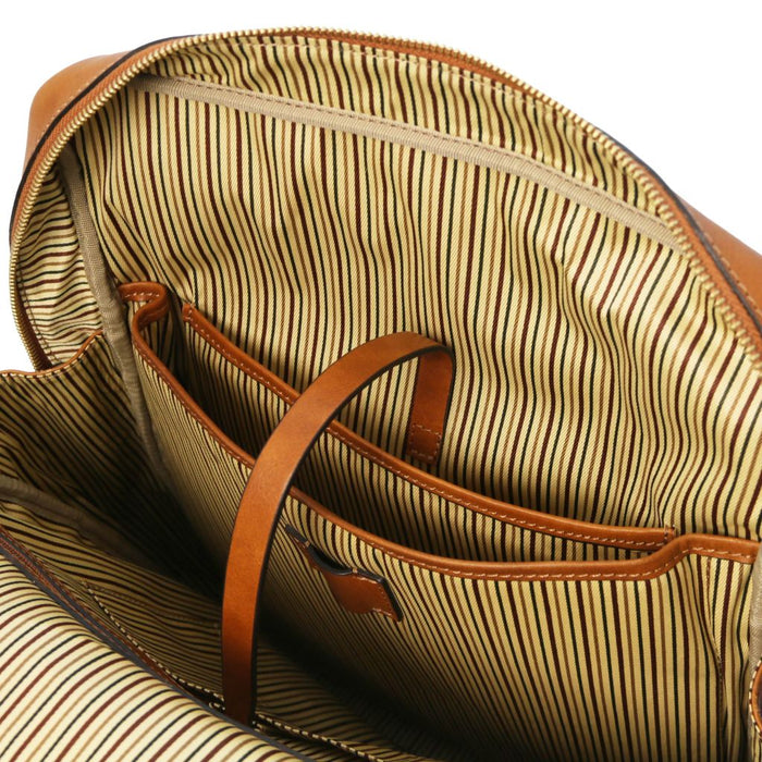 Bangkok - Leather Laptop Backpack - Large Size (TL142336)