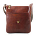 John - Leather Crossbody Bag For Men With Front Zip (Tl142464)