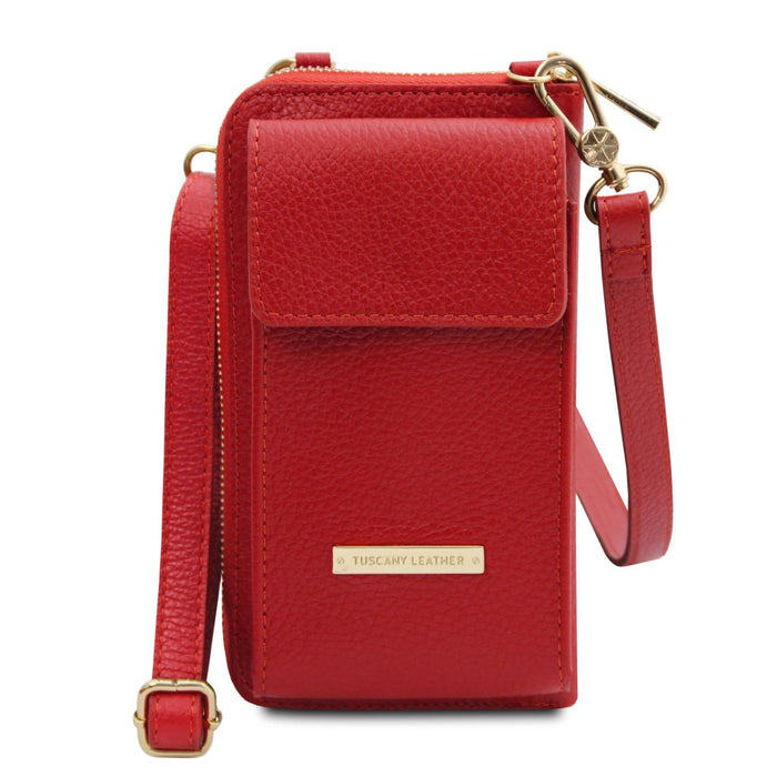 Tl Bag - Leather Wallet/Phone Holder With Strap (Tl142323)