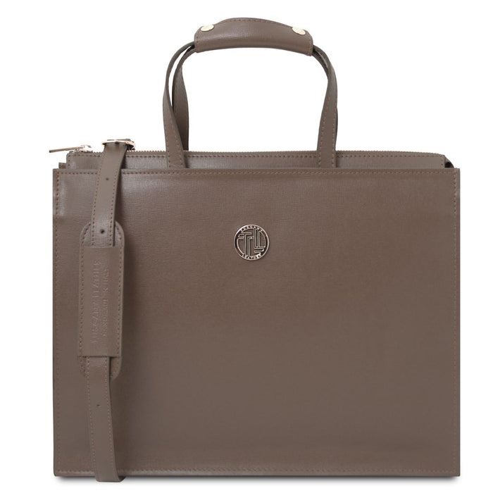 Palermo - Saffiano Leather Briefcase 3 Compartments For Women (TL141369)