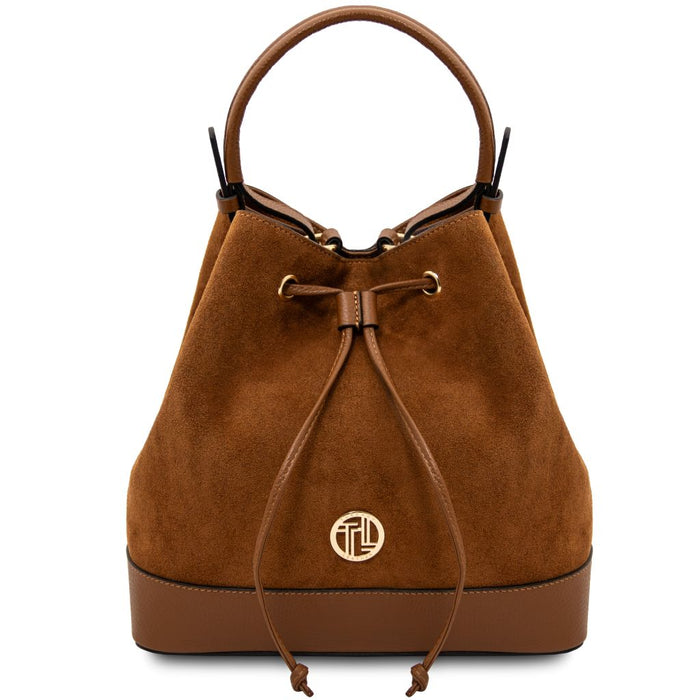 Minerva - Leather Bucket Bag (TL142476)