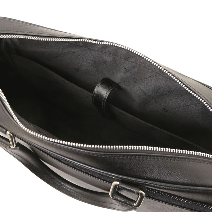 Torino - Saffiano leather laptop briefcase (TL142551)