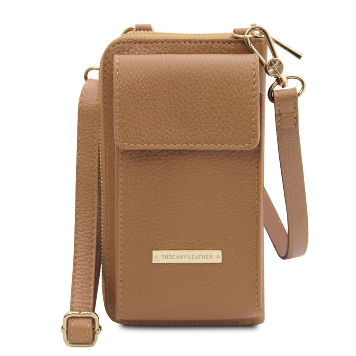 Tl Bag - Leather Wallet/Phone Holder With Strap (Tl142323)