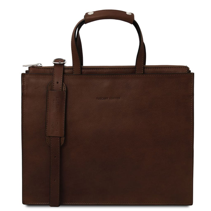 Palermo - Leather Briefcase 3 Compartments For Women (TL142452)