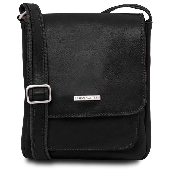 Jimmy - Leather Crossbody Bag For Men With Front Pocket (TL141407)