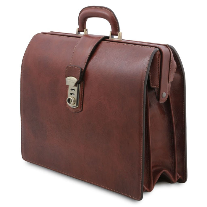 Canova - Leather Doctor Bag Briefcase 3 Compartments (TL142352)