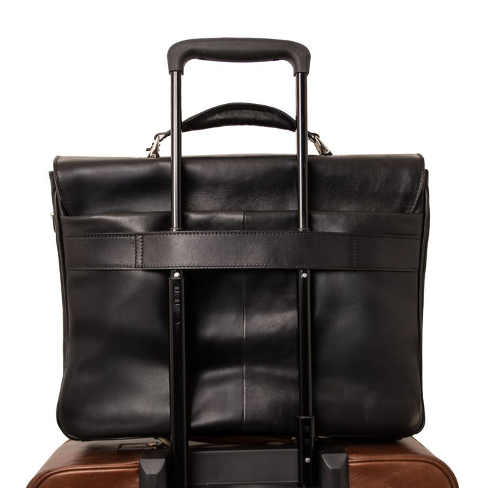 Alessandria - Leather multi compartment TL SMART laptop briefcase (TL140825)