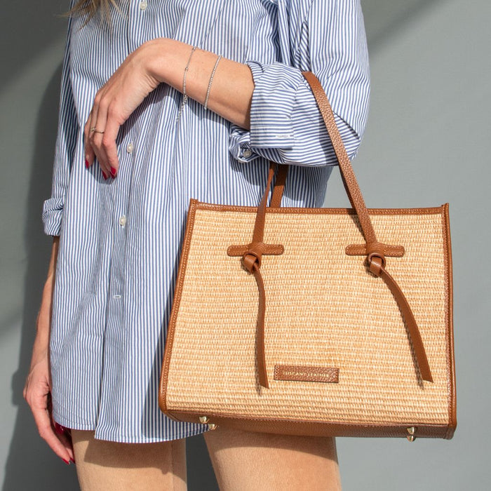Frame - Raffia Shoulder Bag (TL142566)