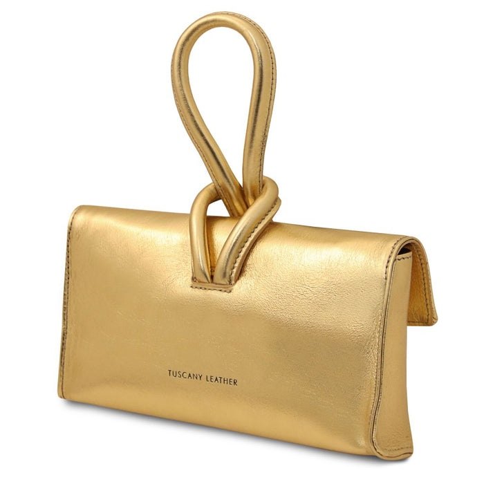 Tl Bag - Metallic Leather Clutch (TL141993)