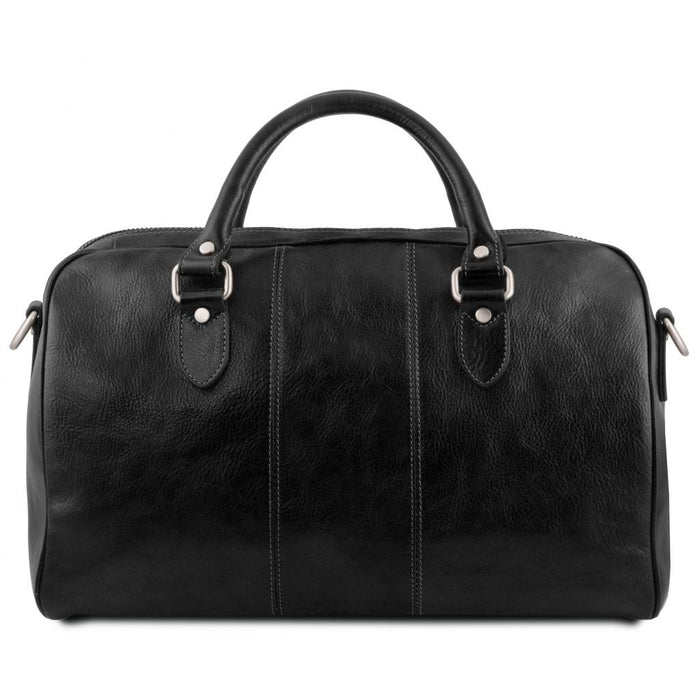 Lisbona - Travel Leather Duffle Bag - Small Size (TL142441)