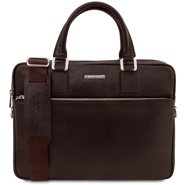 Ferrara - Leather laptop briefcase (TL142548)