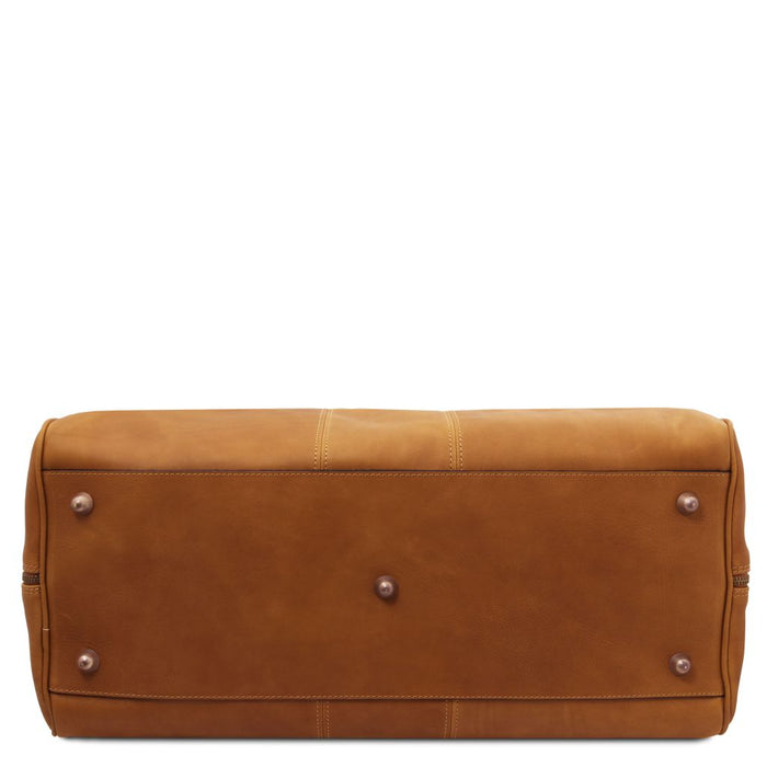 Lisbona - Travel leather duffle bag - Large size (TL142557)
