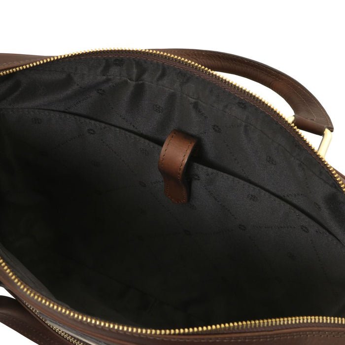 Ferrara - Leather laptop briefcase (TL142620)