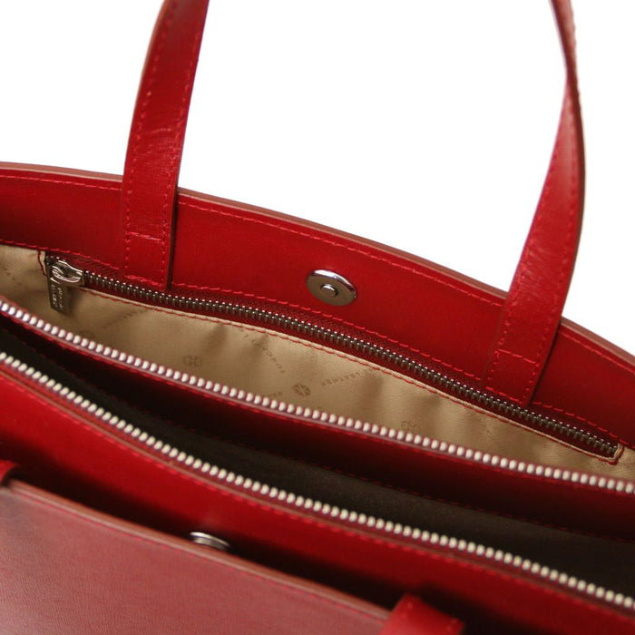 Palermo - Saffiano Leather Briefcase 3 Compartments For Women (TL141369)