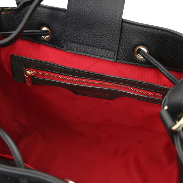 Minerva - Leather Bucket Bag (TL142476)