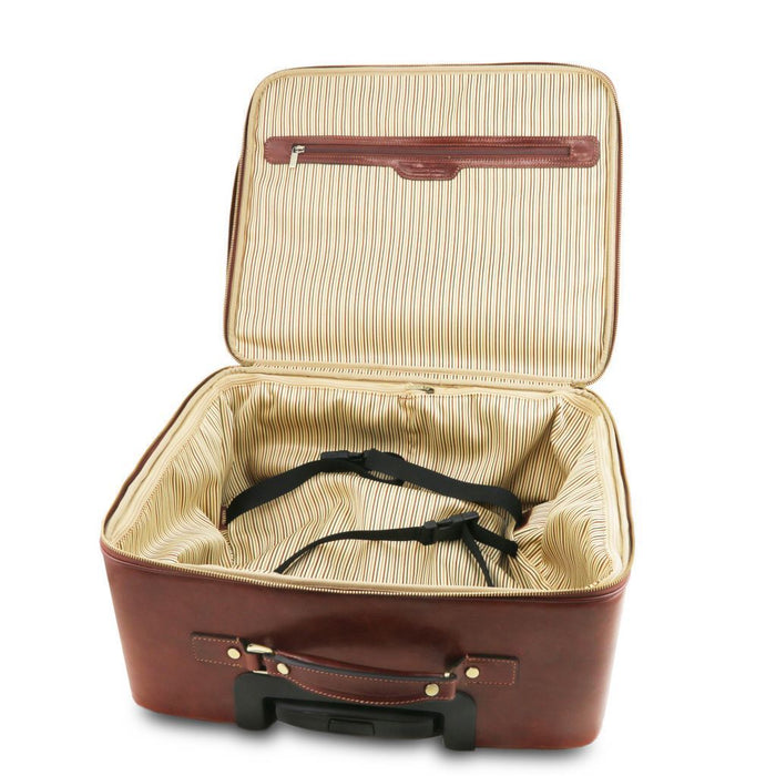 Varsavia - Leather Pilot Case With Two Wheels (TL141888)