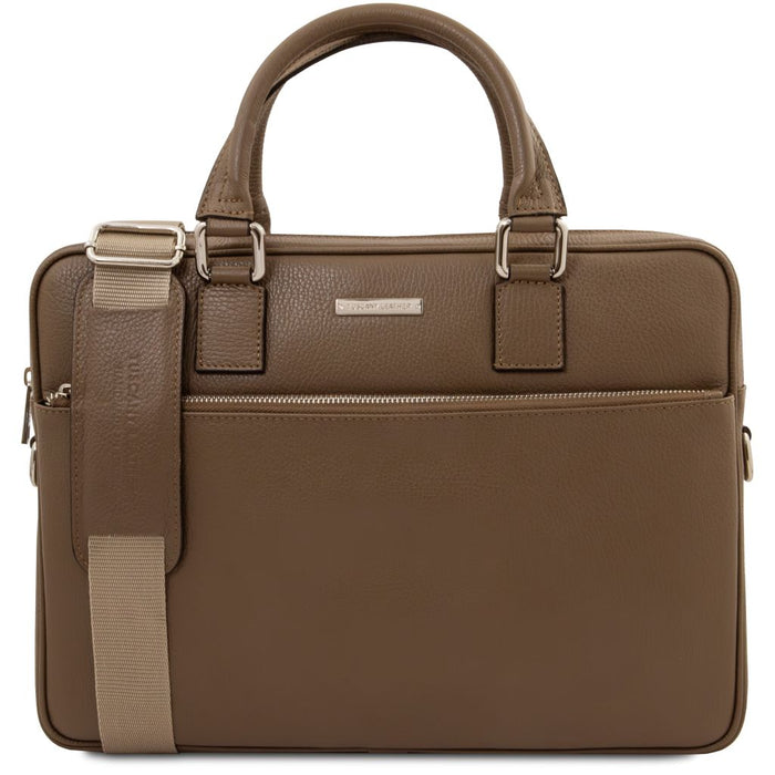 Ferrara - Leather laptop briefcase (TL142548)