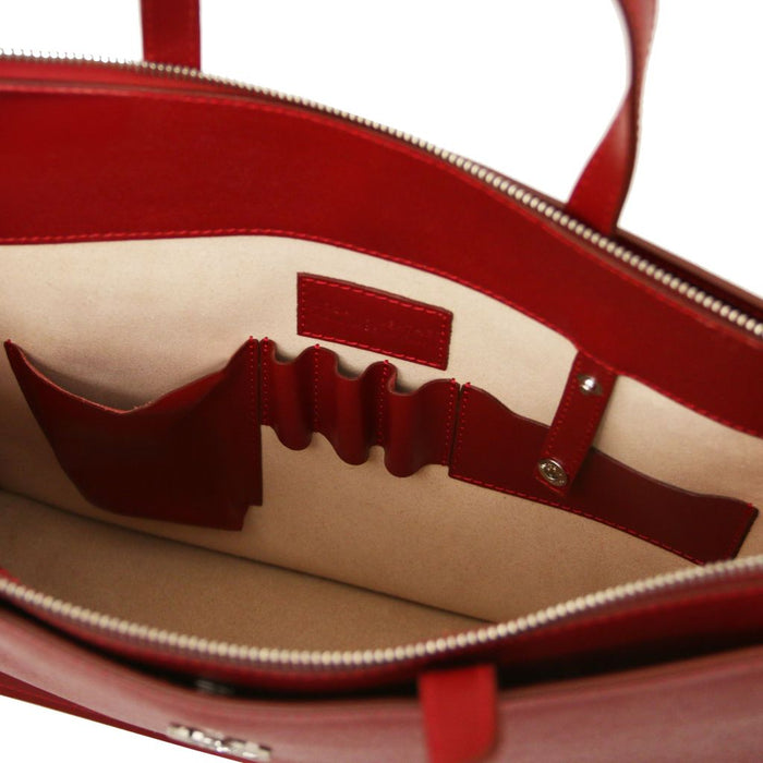 Palermo - Saffiano Leather Briefcase 3 Compartments For Women (TL141369)